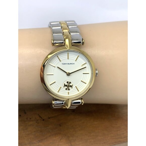 Tory Burch Women\'s Watch TBW2044 Quartz Cream Dial Two Tone Stainless Steel 30mm main image 10